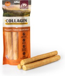 Wild Eats 10-inch Turkey Flavor Collagen Retriever Style Cheek Rolls Hard Dog Chews, 3 count