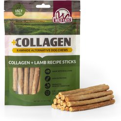 Wild Eats 0.4-inch Lamb Collagen Sticks Natural Dog Chew, 15 count