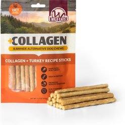 Wild Eats 0.4-inch Turkey Collagen Sticks Natural Dog Chew, 15 count