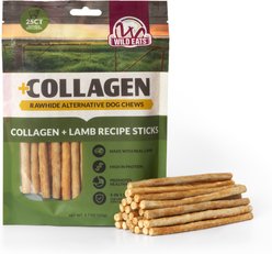 Wild Eats 0.2-inch Lamb Collagen Sticks Natural Dog Chew, 25 count
