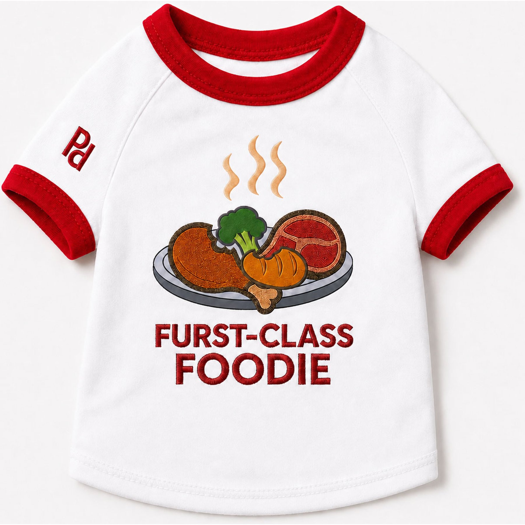 Parisian Pet Furst Class Foodie Dog Shirt, Small