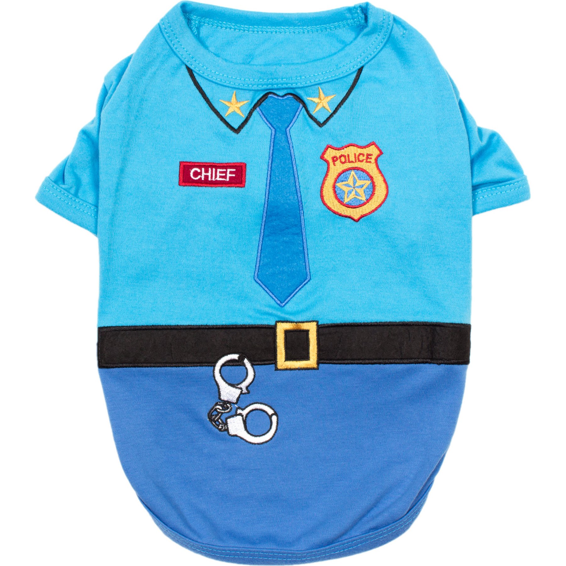 Parisian Pet Officer Woof Dog Shirt, Large