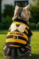 Parisian Pet Buzz Patrol Bee Dog Shirt, XXX-Large slide 2 of 4