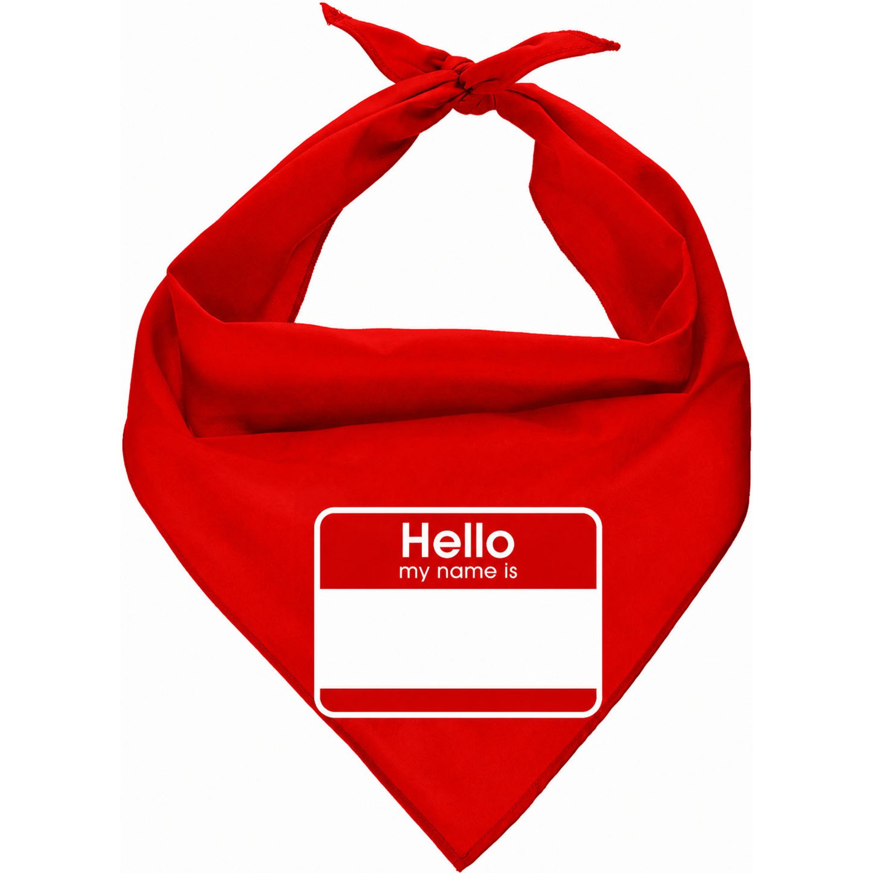 Parisian Pet Hello My Name Is Dog Bandana, Small