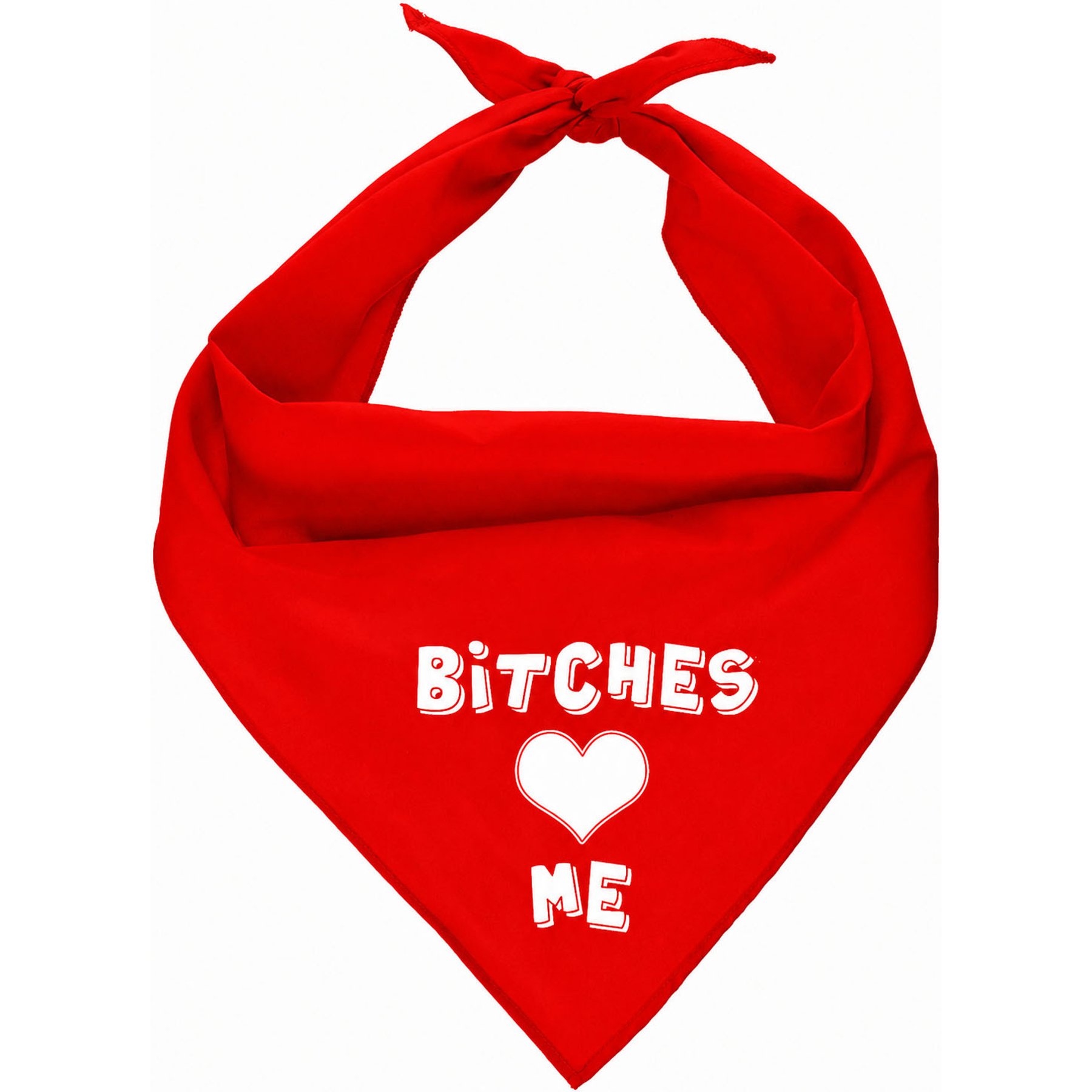 Parisian Pet Bitches Love Me Dog Bandana, Large