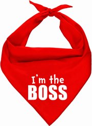 Parisian Pet I’m the Boss Dog Bandana, Large slide 1 of 4