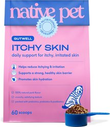 Native Pet Itchy Skin, Allergy Relief & Immune Gutwell Probiotic Supplement for Dogs, 12.7-oz bag