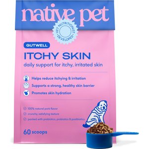 Native Pet Itchy Skin, Allergy Relief & Immune Gutwell Probiotic Supplement for Dogs, 12.7-oz bag