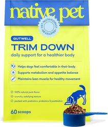 Native Pet Trim Down Healthy Weight & Metabolism Gutwell Probiotic Supplement for Dogs, 12.7-oz bag