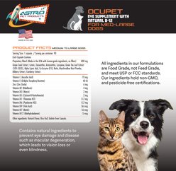 AstroPet OcuPet Natural B12 Eye Care Flavored Capsule Vision Supplement for Dogs, 90 count slide 2 of 4