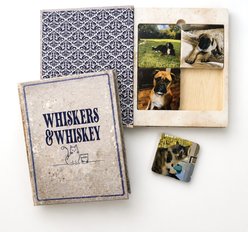 Thirty-Six Degree Whiskey & Whiskers Personalized Cat Coaster Book