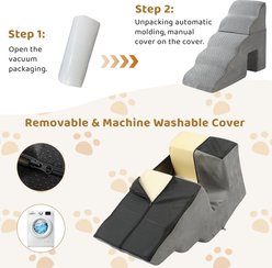 Winado 5 Step Waterproof Dog Stairs, Gray slide 2 of 8