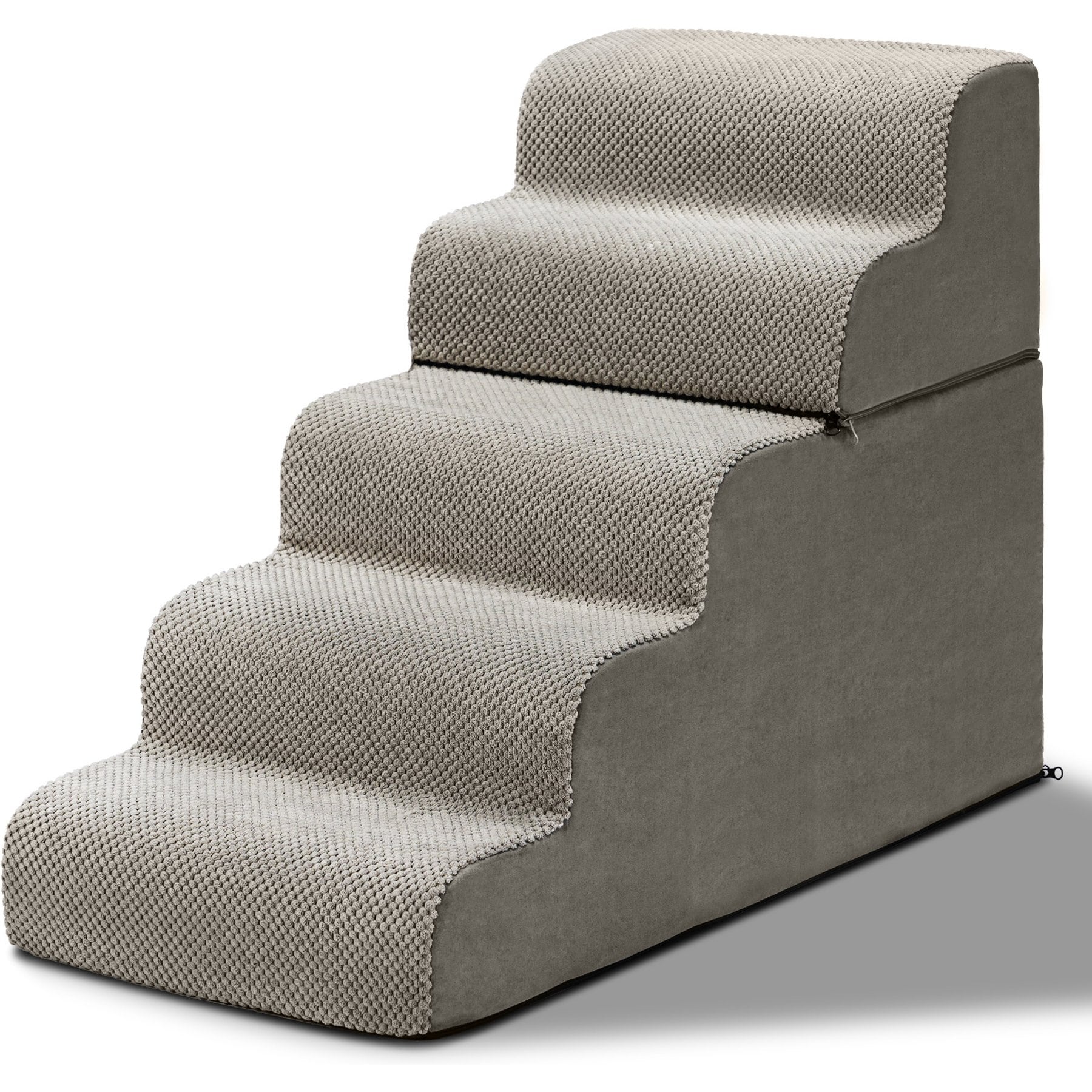 Winado 5 Step Waterproof Dog Stairs with Tunnel, Gray, 23.6-in