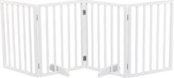 Winado 24-in Foldable Solid Wood Freestanding Dog Gate, White