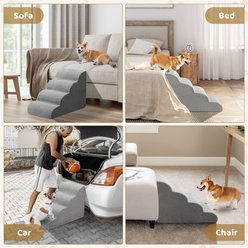 Winado 4 Step Waterproof Dog Stairs, Gray slide 2 of 8