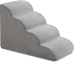 Winado 4 Step Waterproof Dog Stairs, Gray
