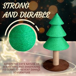 Winado 31.5-in Plush Christmas-Themed Cat Tree, Green slide 2 of 9