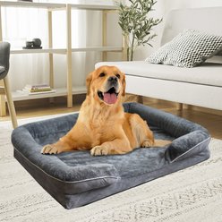Bencmate Memory Foam Waterproof Couch Dog Bed with Removable Cover, Grey slide 2 of 8