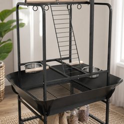 Little Pals Parrot Play Stand with Wheels, Black, 61-in slide 2 of 9