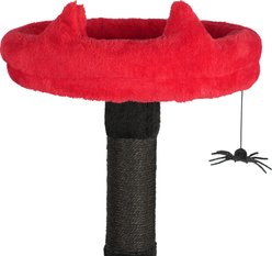 Winado 53-in Plush Halloween-Themed Cat Tree, Black & Red slide 2 of 9