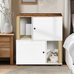 Bencmate Modern Cabinet Double Cat Litter Box Enclosure
