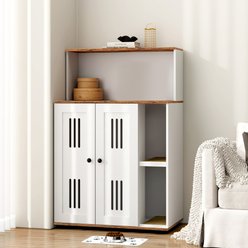 Bencmate Open Shelves Cabinet Cat Litter Box Enclosure