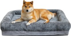 Bencmate Memory Foam Couch Dog Bed with Waterproof Cover, Grey slide 1 of 8