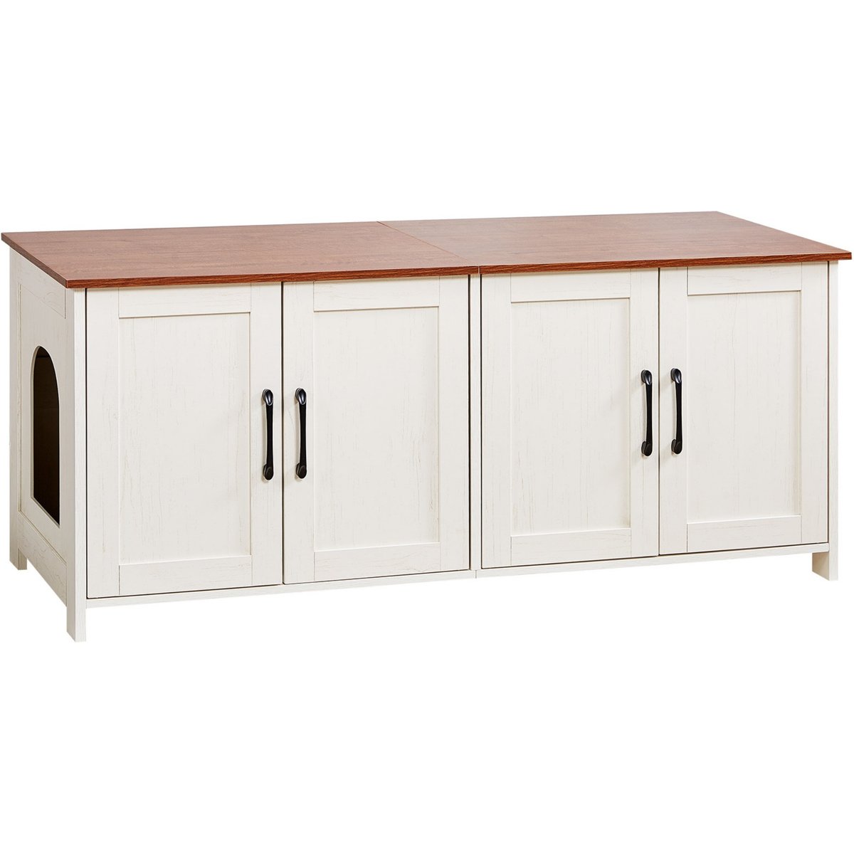 Bencmate 4 Door Hidden Cat Litter Box Enclosure