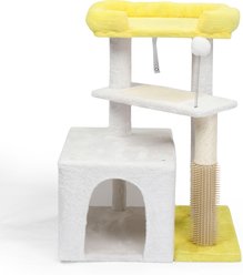 Winado Multi-Level 26.7-in Plush Cat Tree, White
