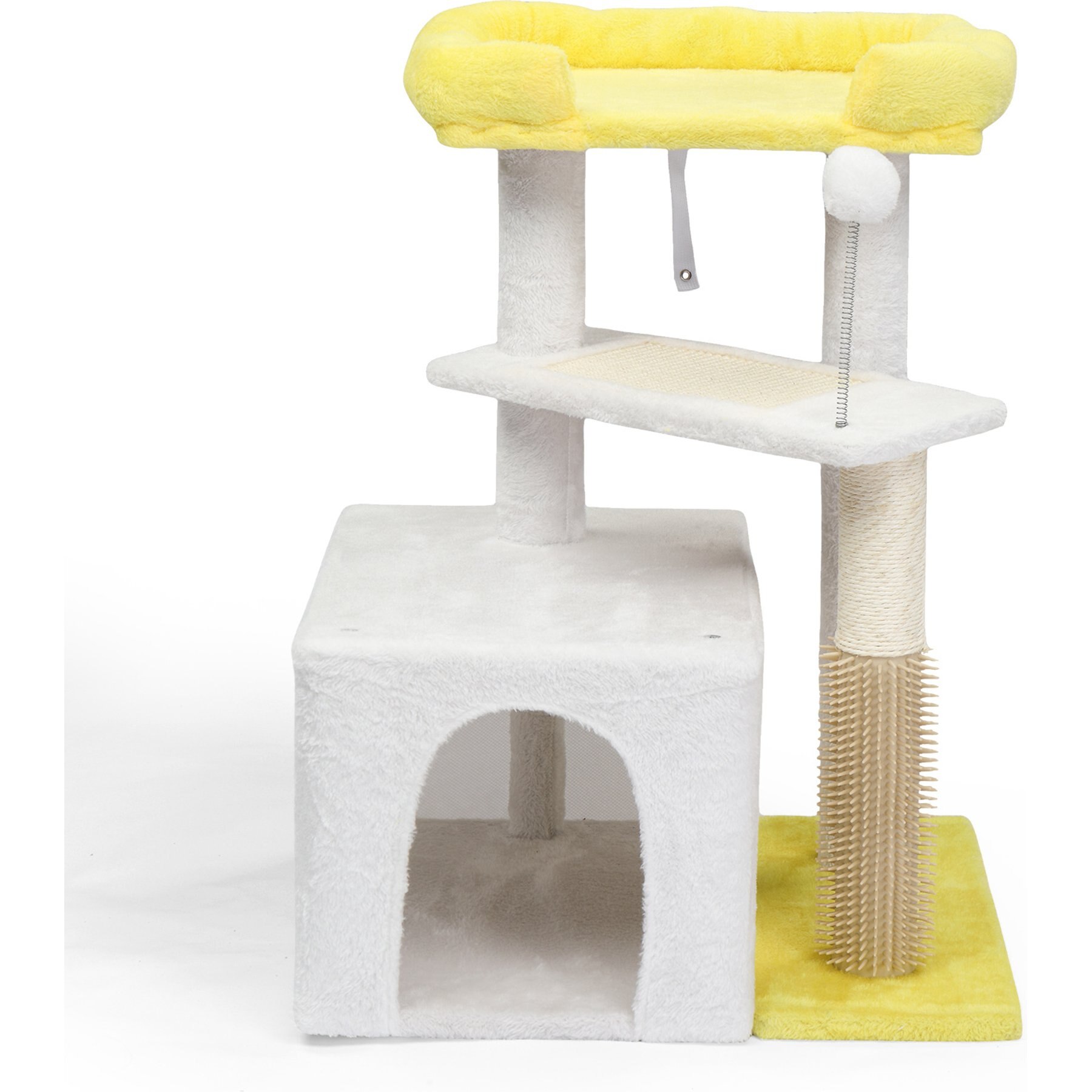 Winado Multi-Level 26.7-in Plush Cat Tree, White