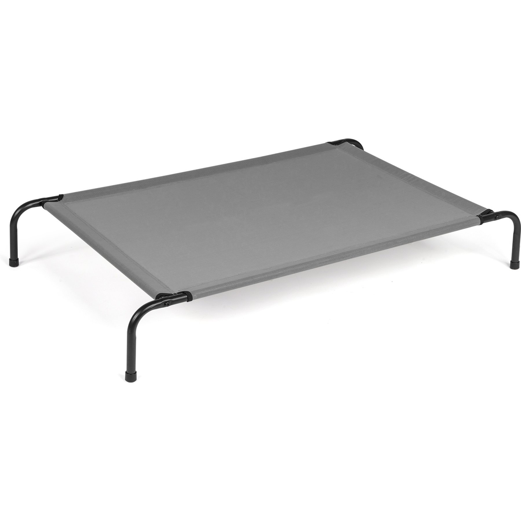 Winado Iron Frame Mesh Surface Outdoor Dog Bed, Light Gray, Medium