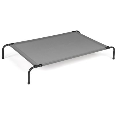 Winado Winado Iron Frame Mesh Surface Outdoor Dog Bed, Light Gray, Medium