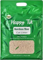 Happy Tik Bamboo Fiber Clumping Cat Litter, 5.3-lb bag