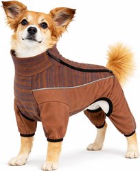 Pet Life Active Chase Pacer Dog Hoodie, Brown & Pattern, Small