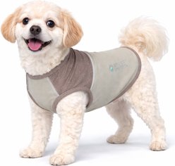 Pet Life Active Aero-Pawlse Heathered Quick-Dry 4-Way Stretch-Performance Dog T-Shirt, Tan/Brown, X-Large