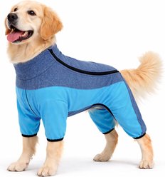 Pet Life Active Chase Pacer Dog Hoodie, Light Blue & Blue, X-Large