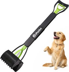 iPetba Heavy Duty Long Handle Dog Pooper Scooper for Yard, 32-in, Meadow Green, 1 count