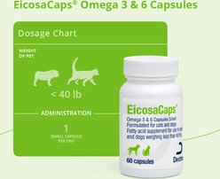 EicosaCaps Omega 3 & 6 Skin & Coat Health Capsule Supplement for Dogs, Small, 60 count slide 2 of 6