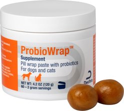 ProbioWrap Pill Digestive Aid with Probiotics Supplement for Dogs, 4.2-oz tub slide 2 of 3