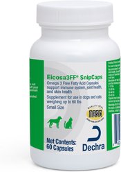 Eicosa3FF SnipCaps Skin & Coat Health Softgel Supplement for Dogs, Small, 60 count