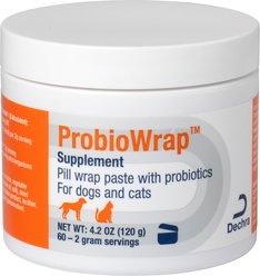ProbioWrap Pill Digestive Aid with Probiotics Supplement for Dogs, 4.2-oz tub
