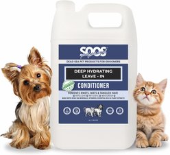 Soos Pets Deep Hydrating Leave-In Dog & Cat Conditioner, 135-fl oz bottle