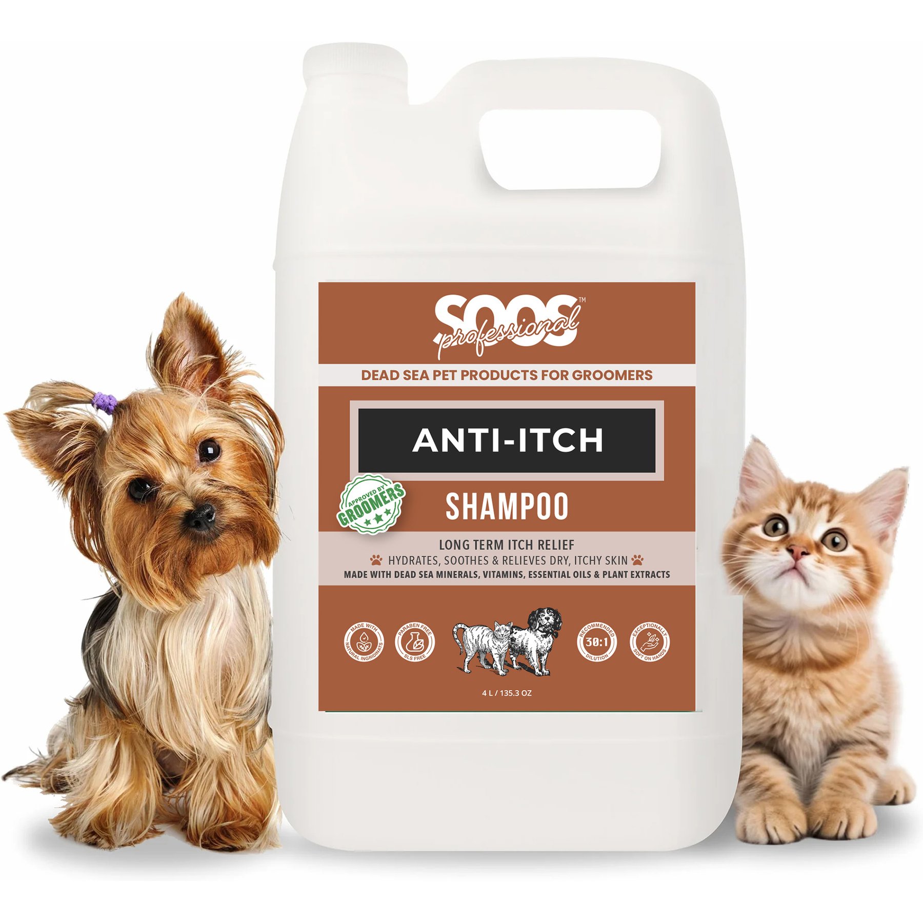Soos Pets Anti-Itch Dog Shampoo, 135-fl oz bottle