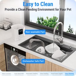 FrienHund Automatic 5G WiFi Cat Feeder, White, Large slide 2 of 9