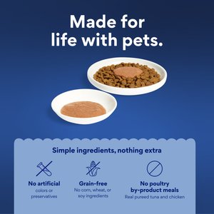 Chewy Made Lickables Bisque Senior Formula, Tuna & Chicken Recipe Cat Treat & Topper (FORMERLY TINY TIGER), 1.4-oz pouch, case of 12