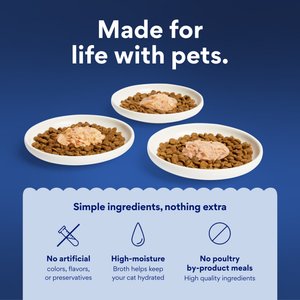 Chewy Made Broths Seafood Variety Pack Wet Cat Food Complement Pouches, 1.4-oz pouch, case of 12