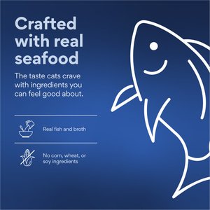 Chewy Made Broths Seafood Variety Pack Wet Cat Food Complement Pouches, 1.4-oz pouch, case of 12