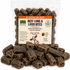 chew-e&tasty High-Protein Beef Liver & Lung Bites Dehydrated Dog Treats, 8-oz bag slide 1 of 4