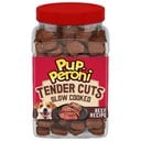 Pup-Peroni Tender Cuts Slow Cooked Beef Recipe Soft & Chewy Dog Treats, 20-oz canister