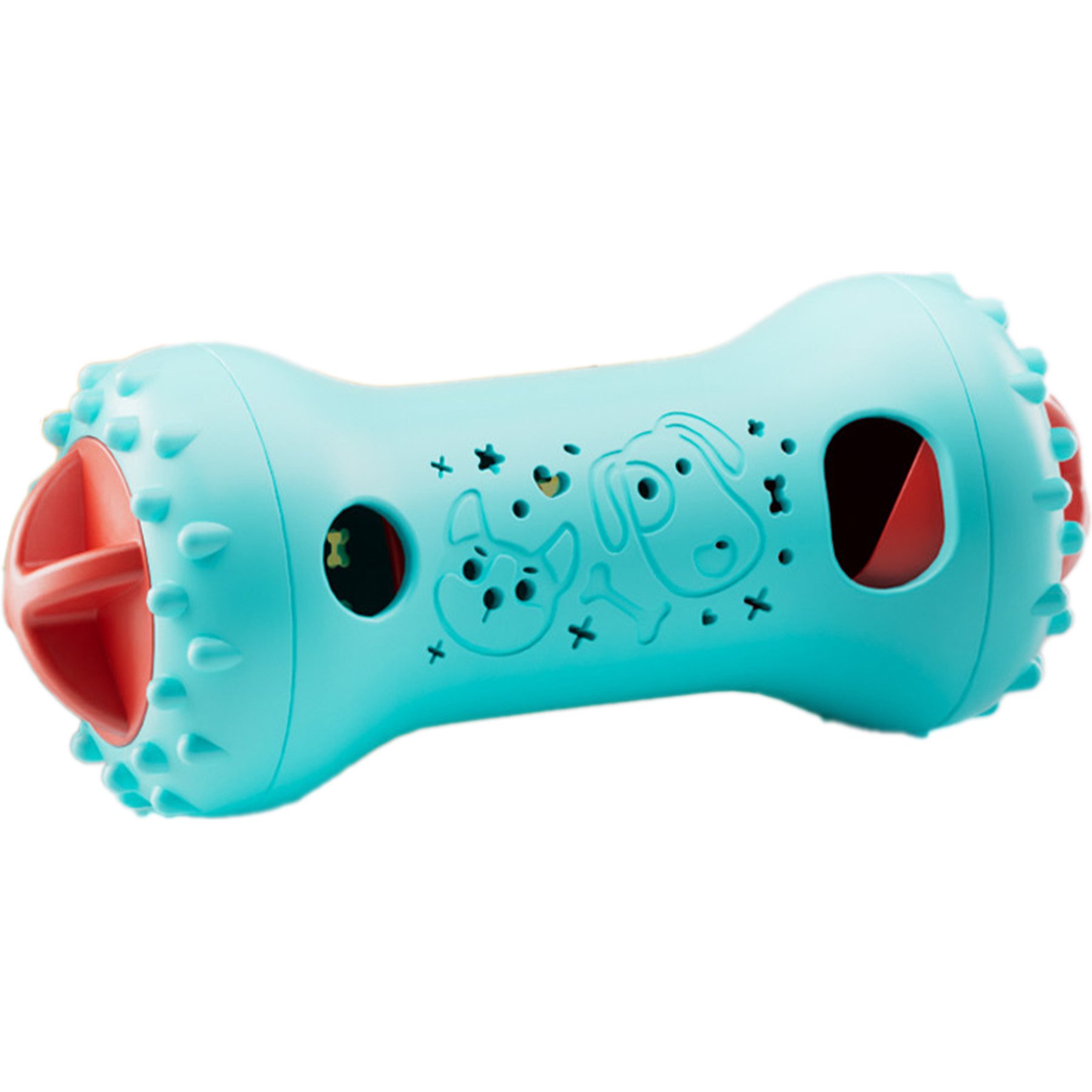 Kseroo Interactive Rolling Puzzle Ball for Mental Stimulation & Slow Feeding Treat Refills for Dispensers Dog Toy, Sky Blue